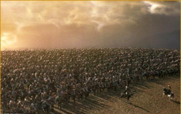 The astoundingly large Rohirrim army